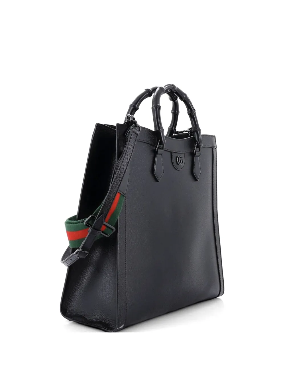 Gucci Pre-Owned Diana NM Bamboo Handle Leather Large tote bag - Nero