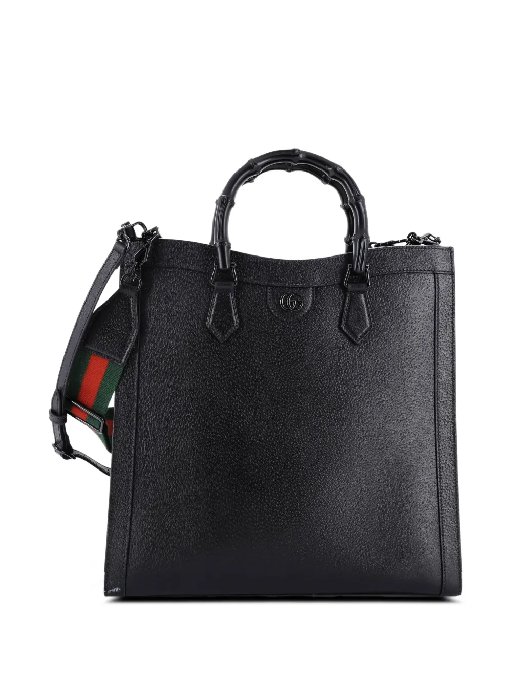 Gucci Pre-Owned Diana NM Bamboo Handle Leather Large tote bag - Nero