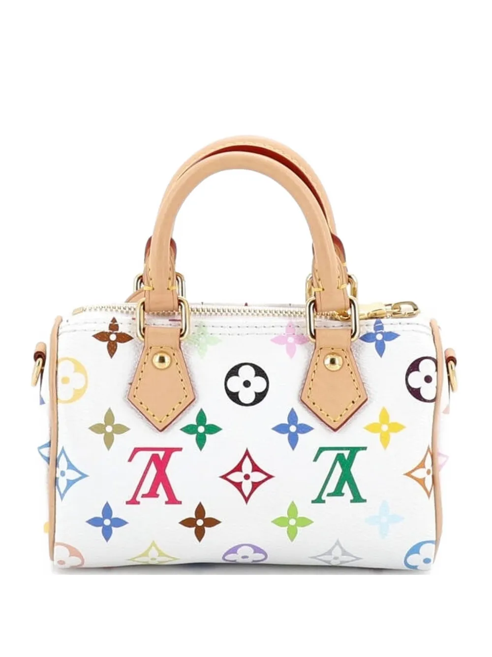 Louis Vuitton Pre-Owned x Takashi Murakami Speedy Bandouliere NM Bag Monogram Multicolor Nano satchel - Weiß