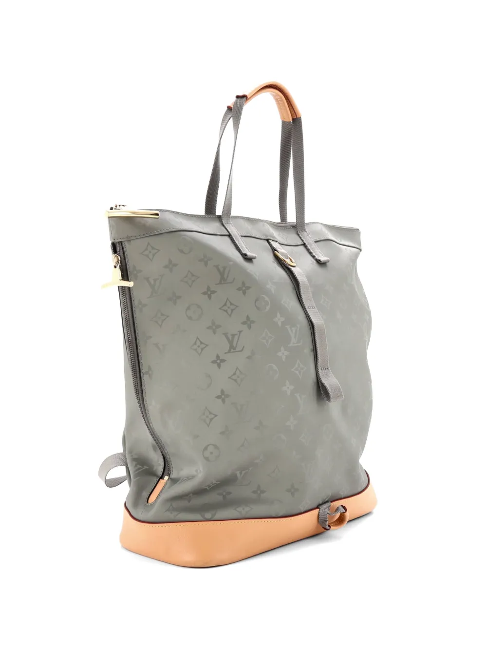 Louis Vuitton Pre-Owned Zipped Tote Limited Edition Titanium Monogram Canvas backpack - Grigio