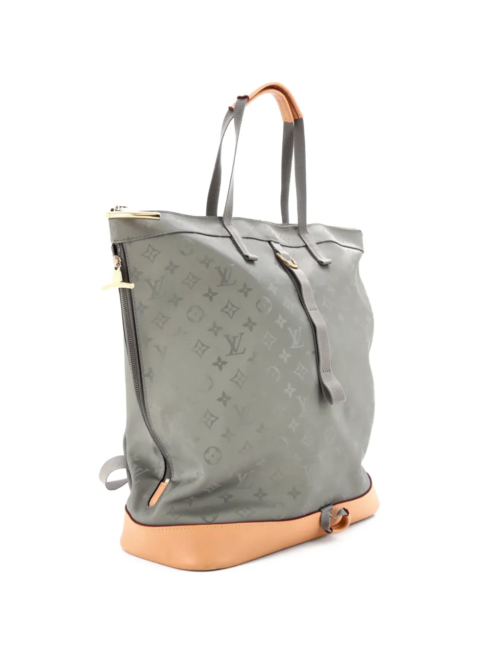Louis Vuitton Pre-Owned Zipped Tote Limited Edition Titanium Monogram Canvas backpack - Grigio