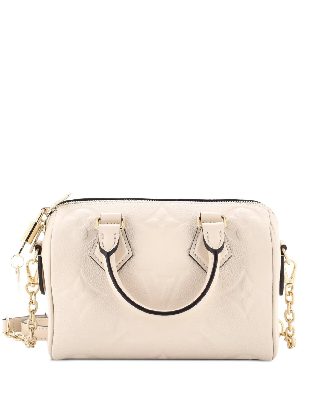 Louis Vuitton Pre-Owned Speedy Bandouliere Bag Monogram Empreinte Giant 20 crossbody bag - Nude
