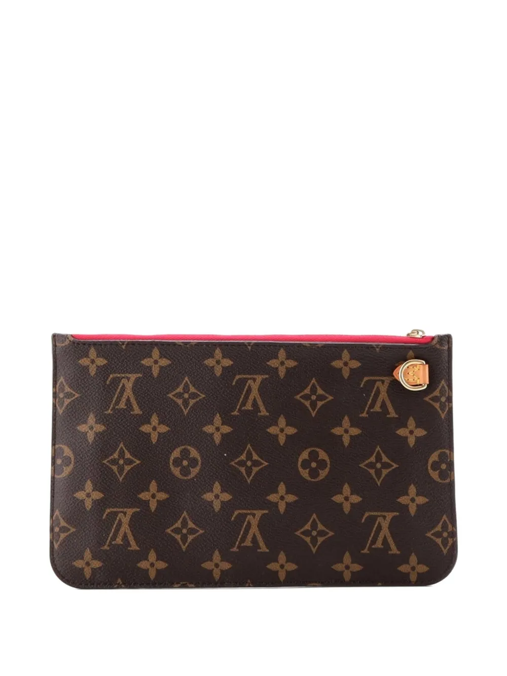 Louis Vuitton Pre-owned Neverfull Pochette Damier Large Pouch in Brown, view 2