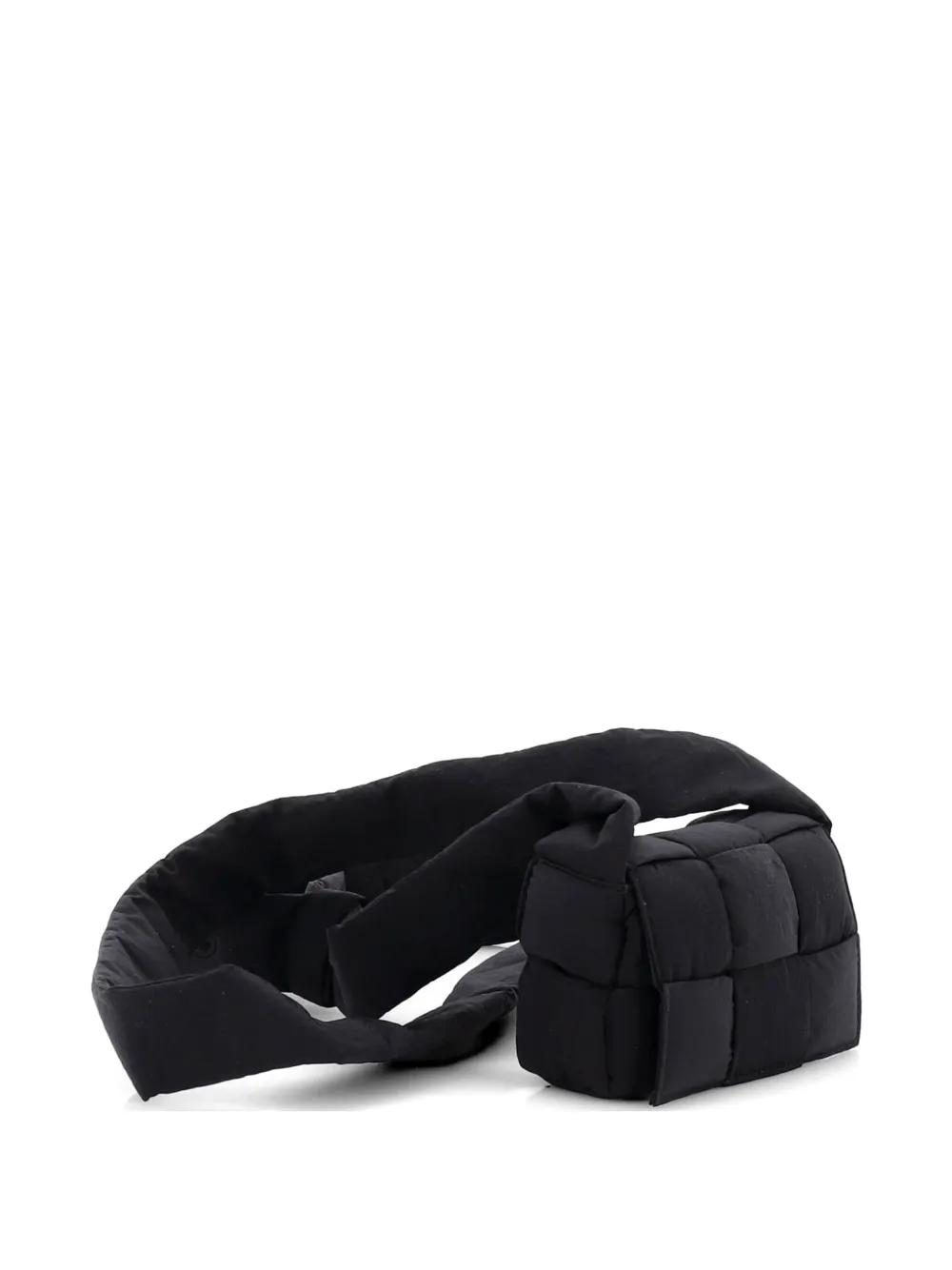 Bottega Veneta Pre-Owned Cassette Maxi Intrecciato Nylon Extra Mini crossbody bag - Nero