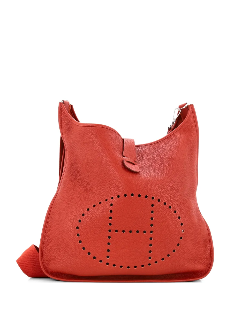 Hermès Pre-Owned Evelyne Bag Gen III Clemence TGM crossbody bag - Marrone