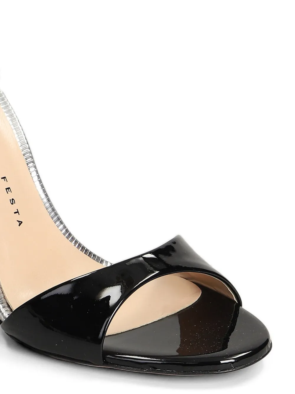 Roberto Festa patent-leather Vitis sandals Zwart