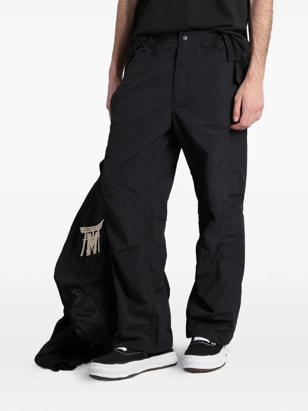 Maharishi Hakama logo-print cargo pants - Nero