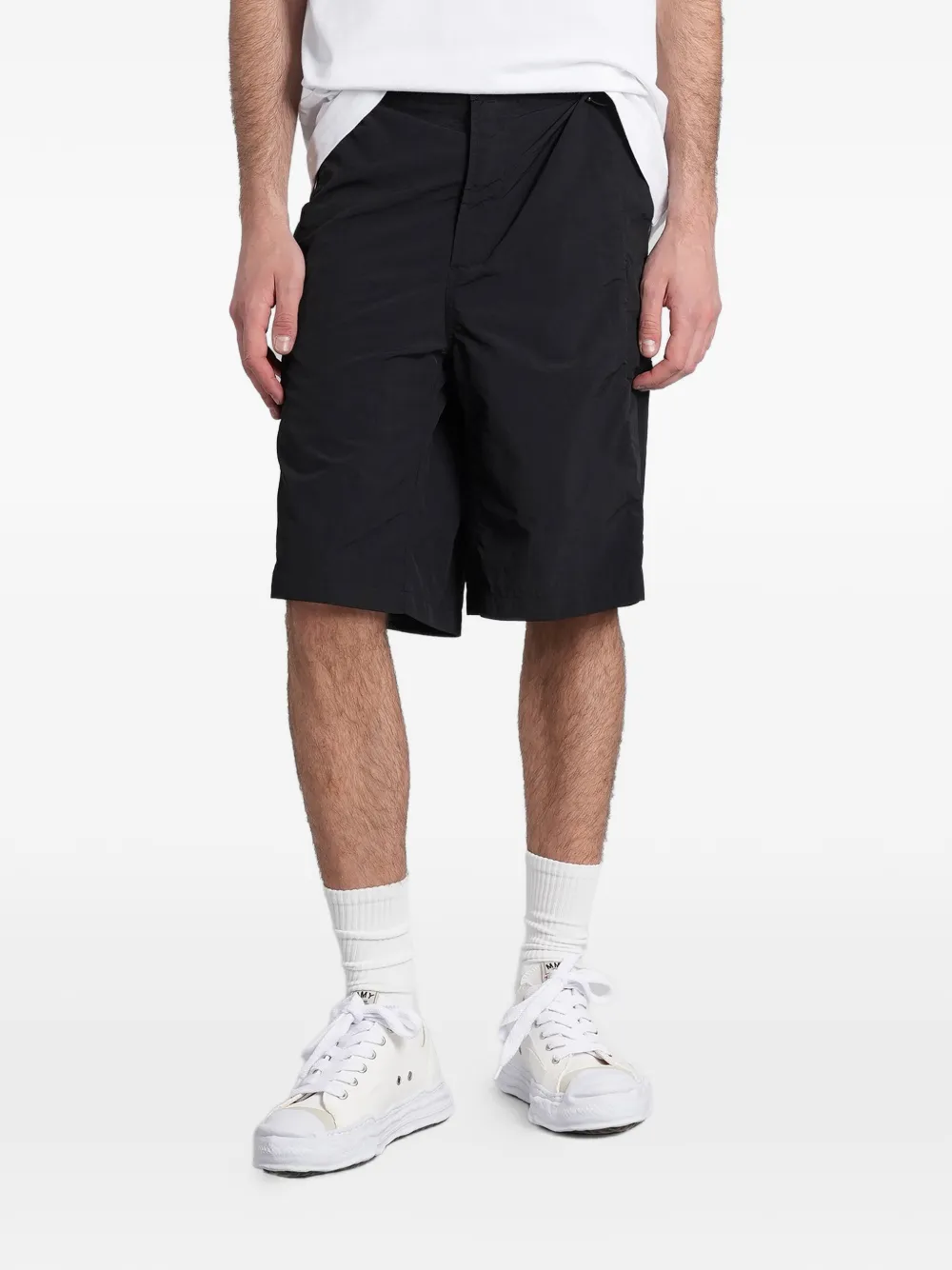 Maharishi logo-print cargo shorts - Black