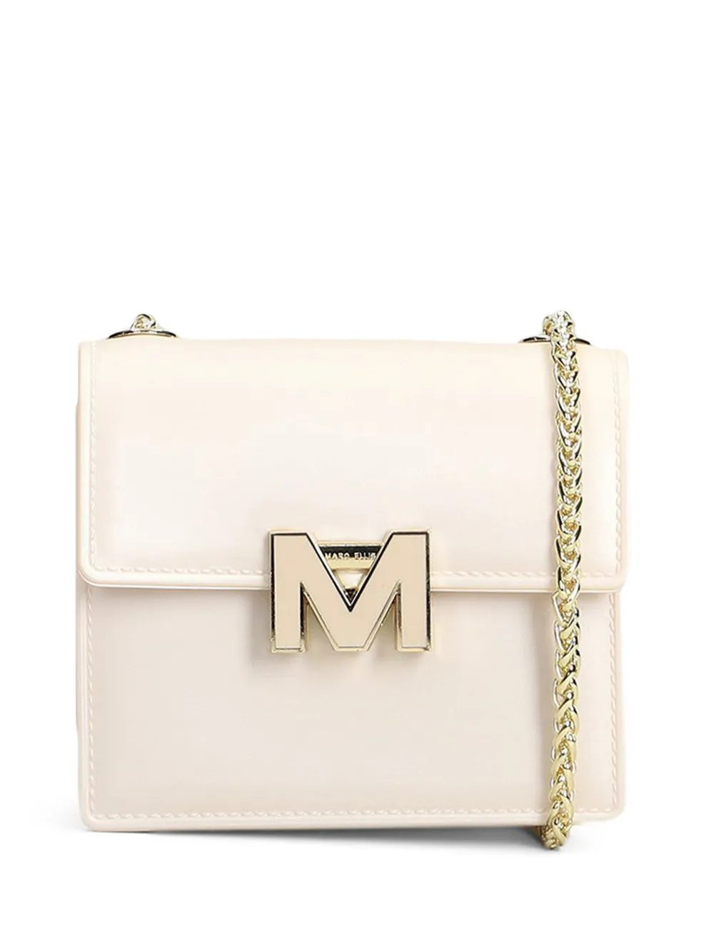 Marc Ellis Borsa mini con placca logo - Toni neutri
