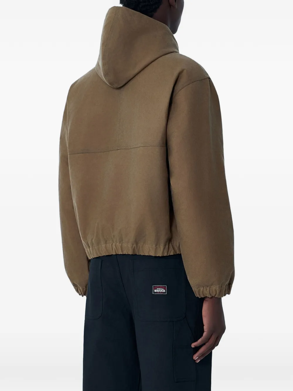Stüssy Jack met capuchon en logo-applicatie Bruin