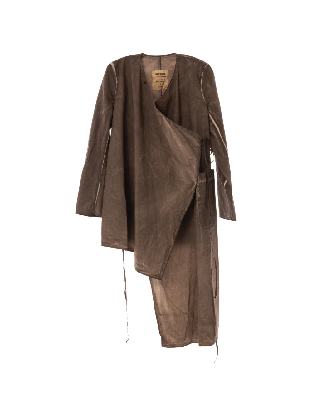 Uma Wang asymmetric shirt - Braun