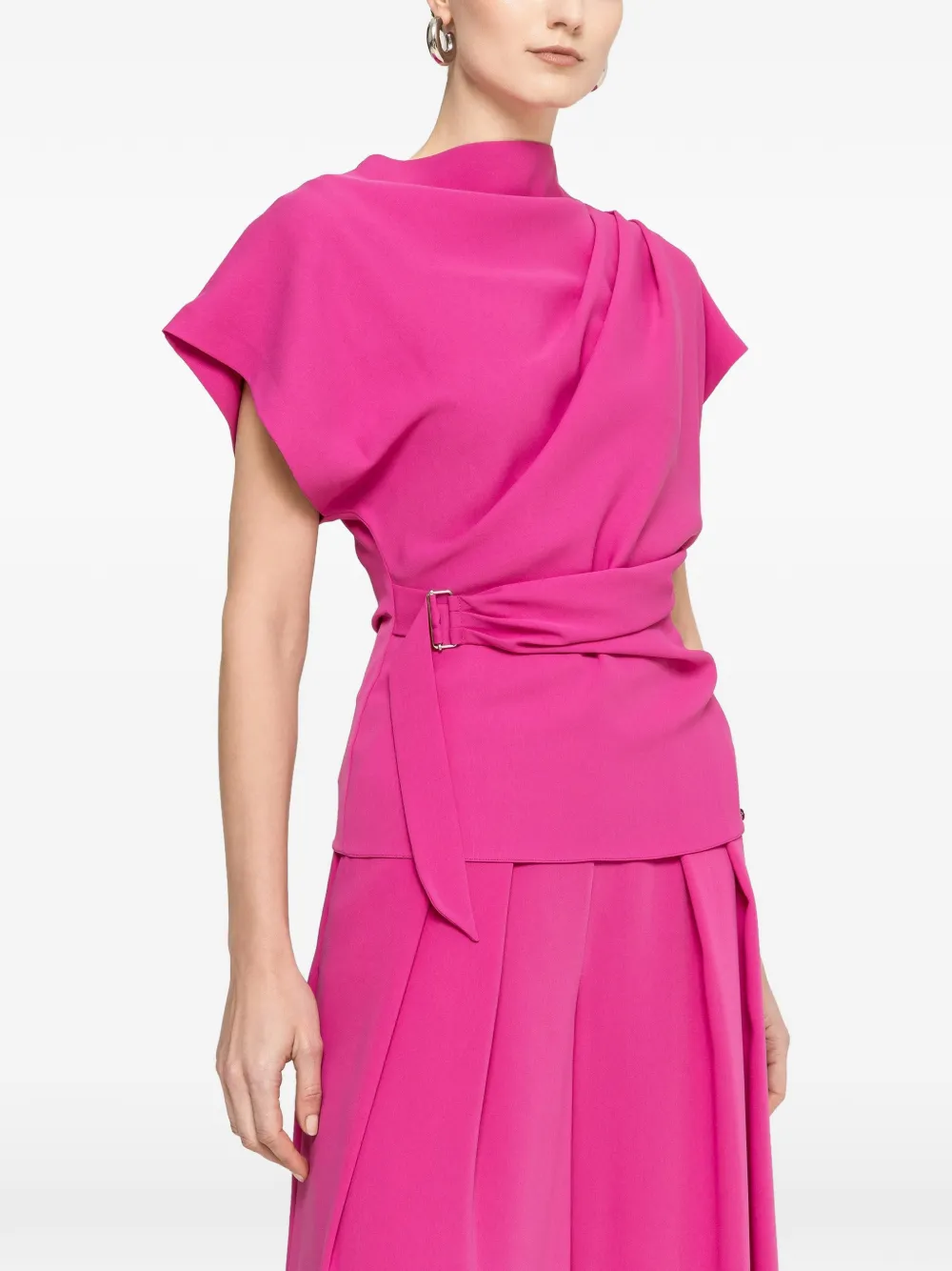 NISSA draped top - Rosa