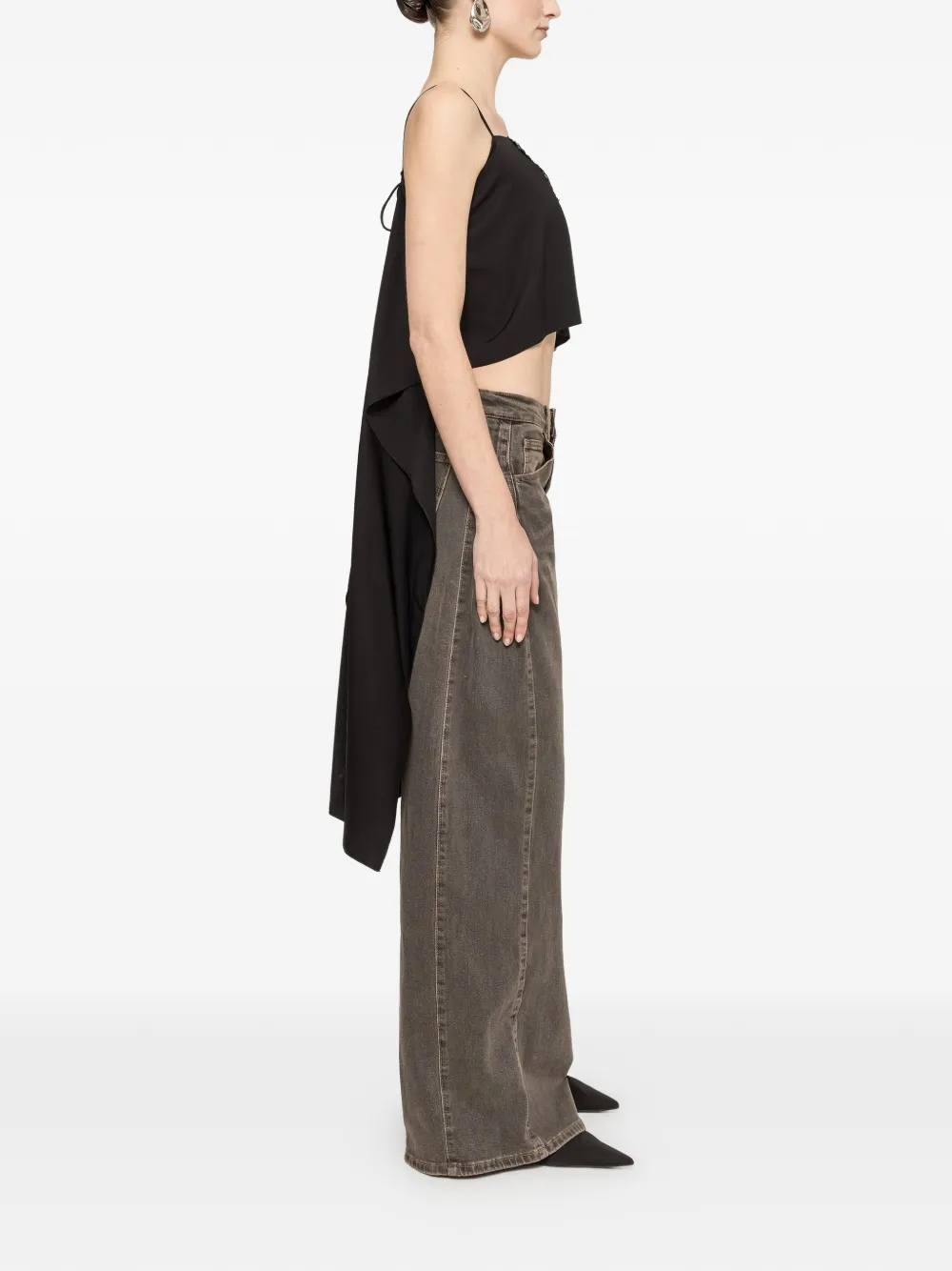 NISSA Cropped top Zwart