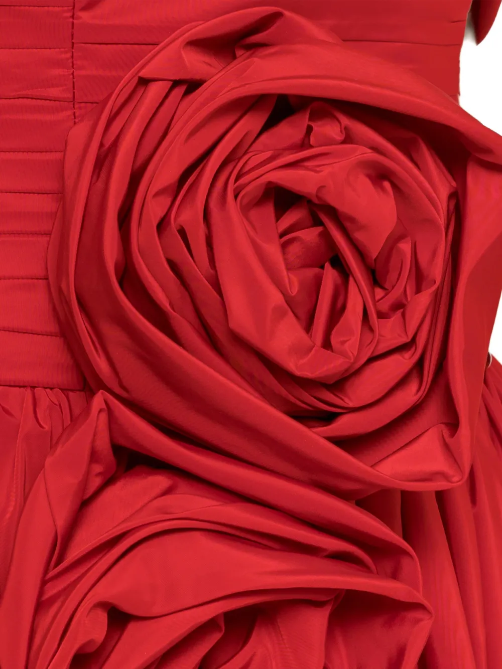 NISSA Off-shoulder jurk Rood
