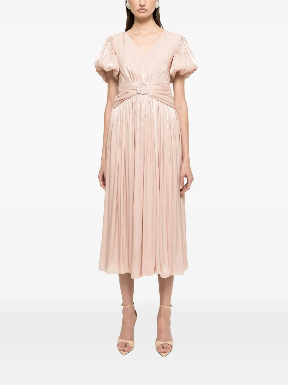 NISSA Chiffon jurk met kristallen-detail Roze