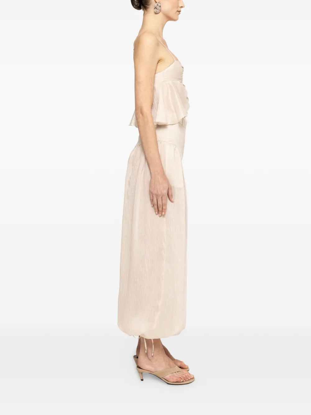 NISSA Broek met balloon-fit Beige