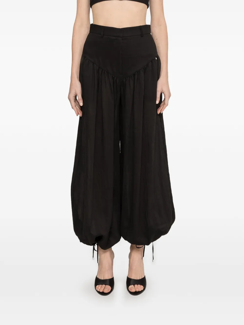 NISSA balloon fit trousers - Nero