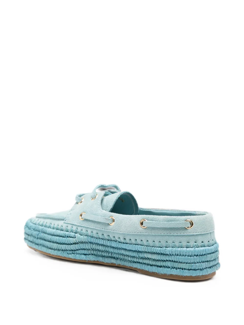 Paloma Barceló braided platform espadrilles Blauw
