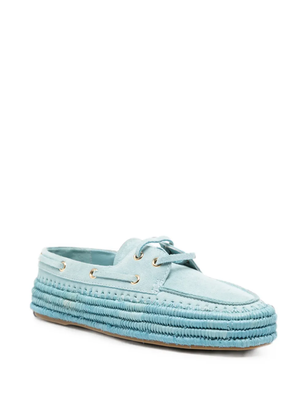 Paloma Barceló braided platform espadrilles Blauw
