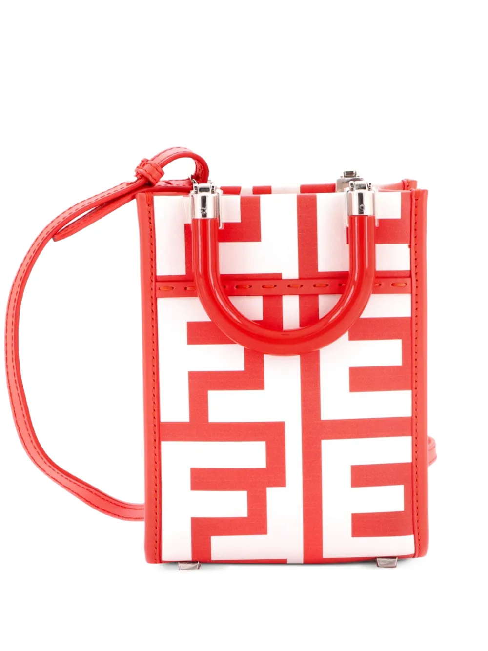 Fendi Pre-Owned x Marc Jacobs Sunshine Shopper Tote Printed Leather Mini crossbody bag - Multicolore