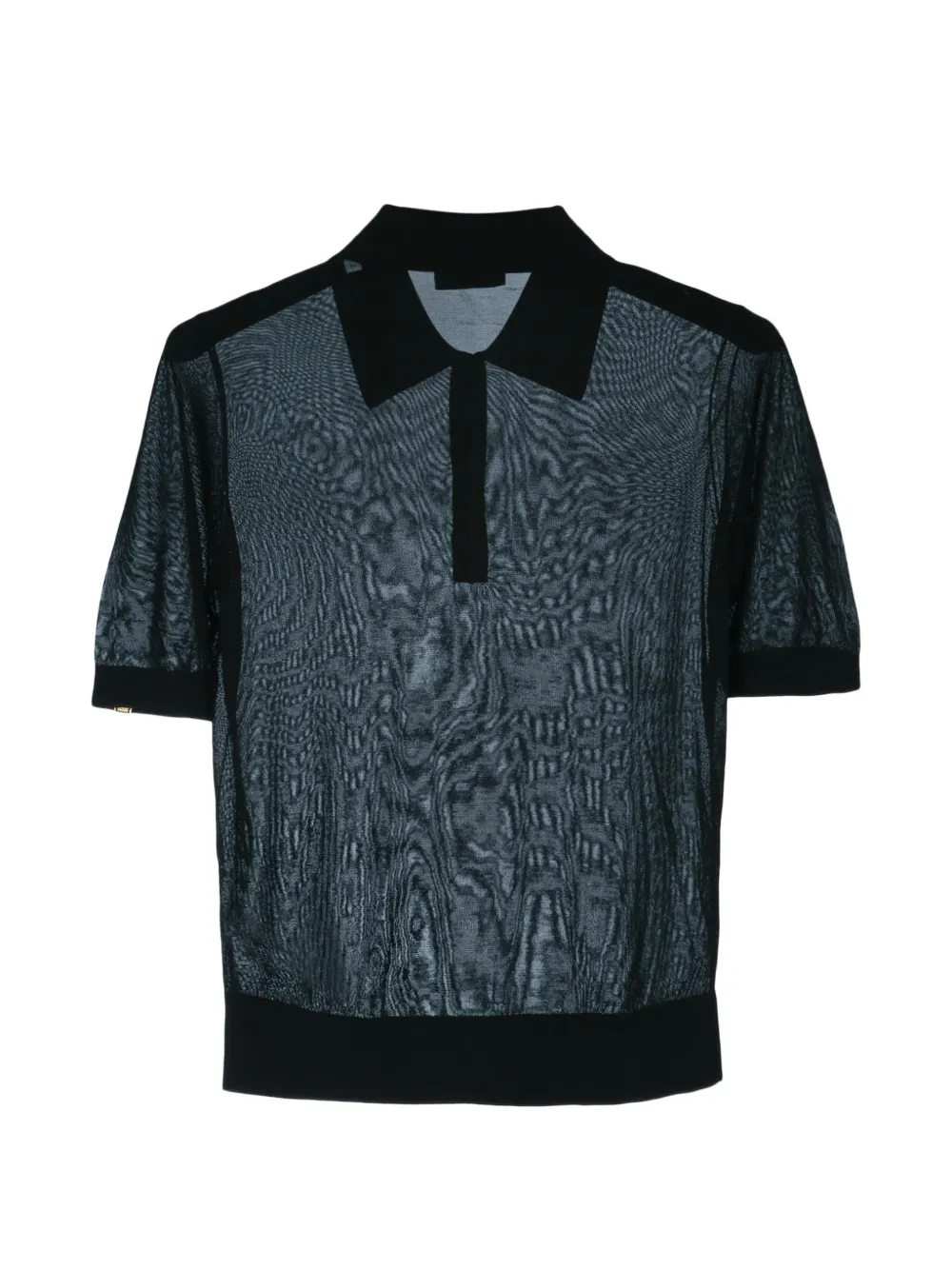 Elisabetta Franchi Nylon poloshirt met bh Zwart