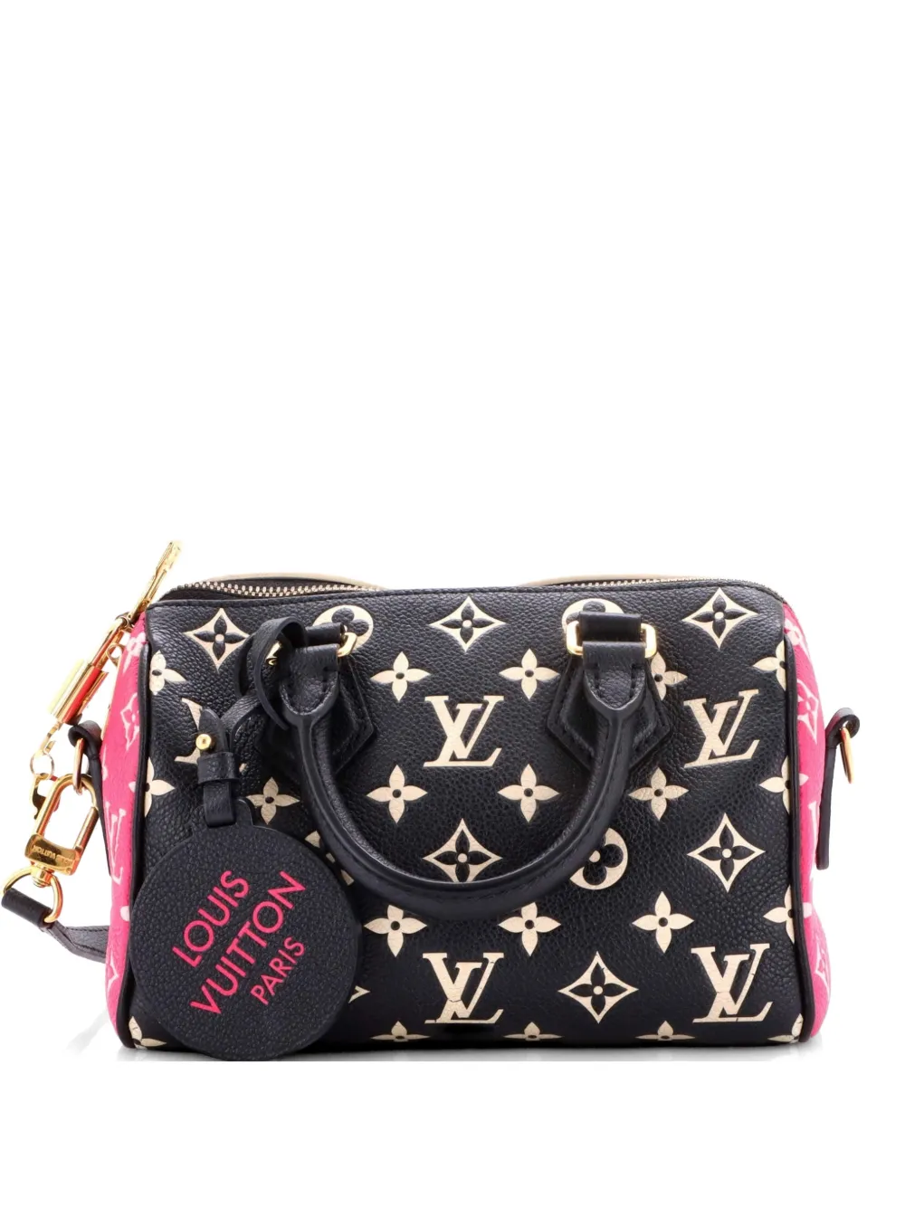Louis Vuitton Pre-Owned Speedy Bandouliere Bag Spring in the City Monogram Empreinte Leather 20 crossbody bag - Nero