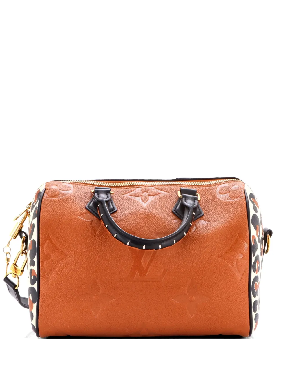 Louis Vuitton Pre-Owned Speedy Bandouliere Bag Wild at Heart Monogram Empreinte Giant 25 satchel - Marrone