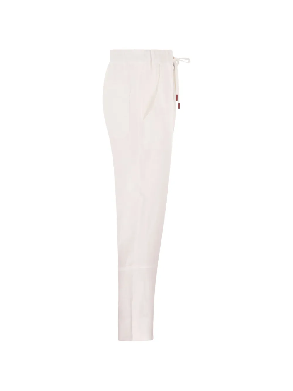 Kiton Linnen broek Wit