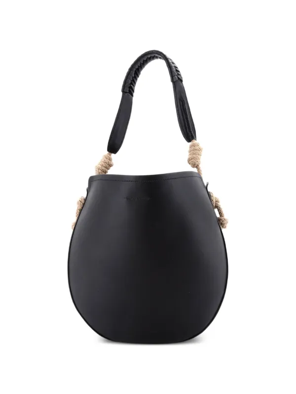 Prada Pre-Owned タンブール レザー ウィズ ロープ ディテール