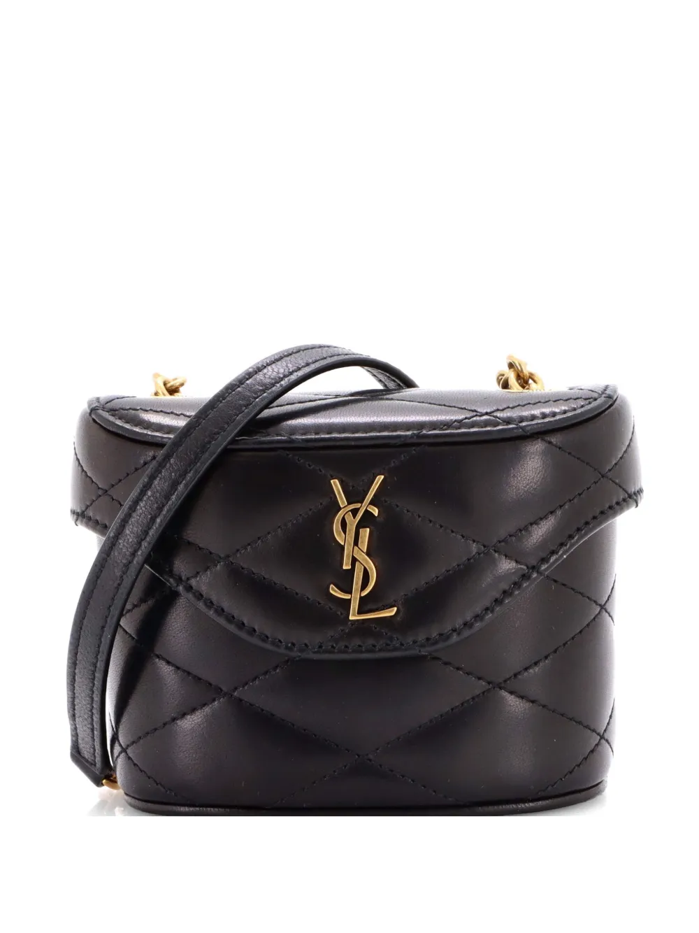 Saint Laurent Pre-Owned June Box Bag Quilted Leather Micro shoulder bag - Nero
