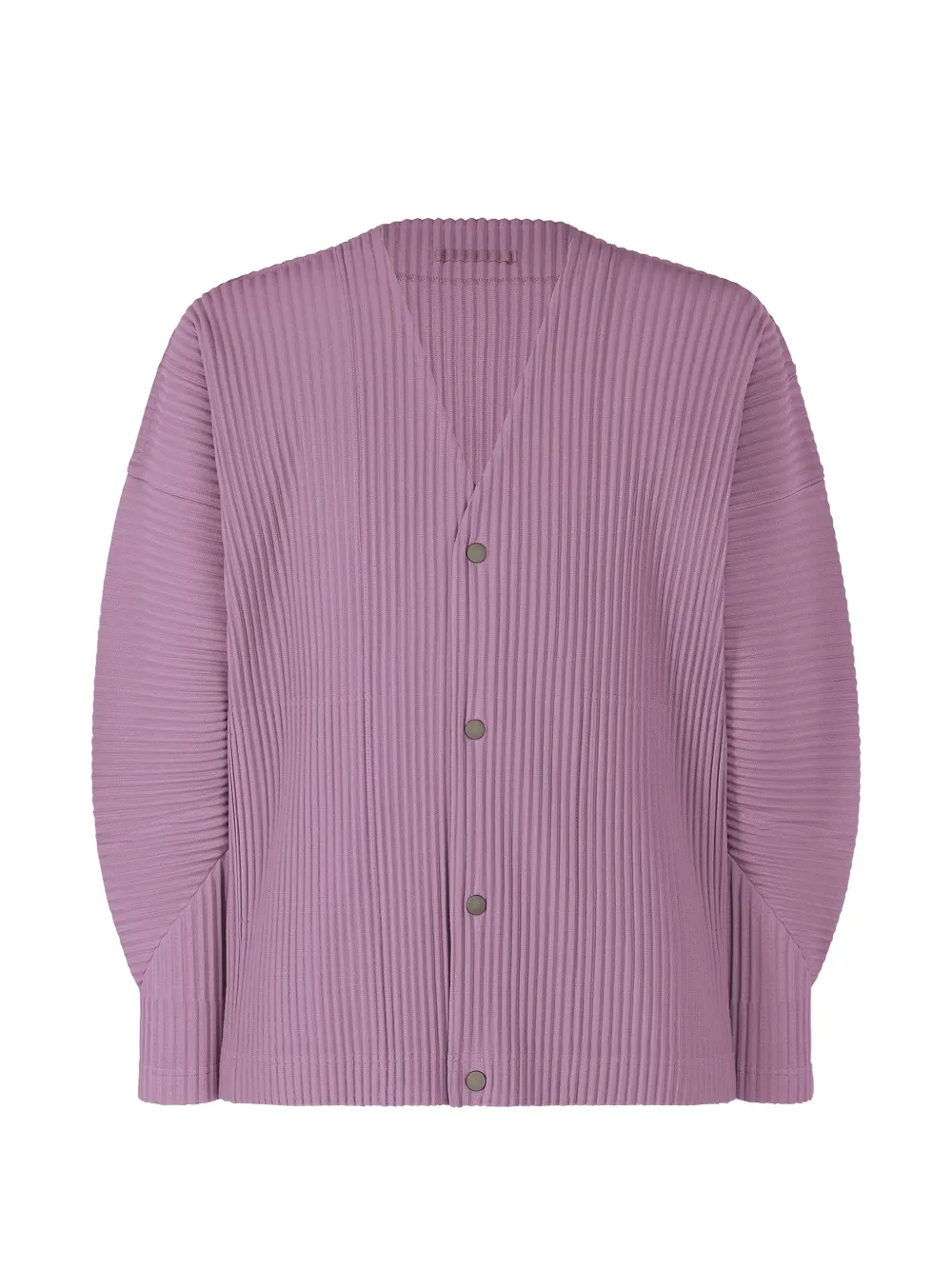 Homme Plissé Issey Miyake Plissiertes Hemd mit V-Ausschnitt - Violett
