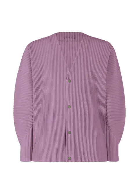 Homme Plissé Issey Miyake pleated V-neck shirt