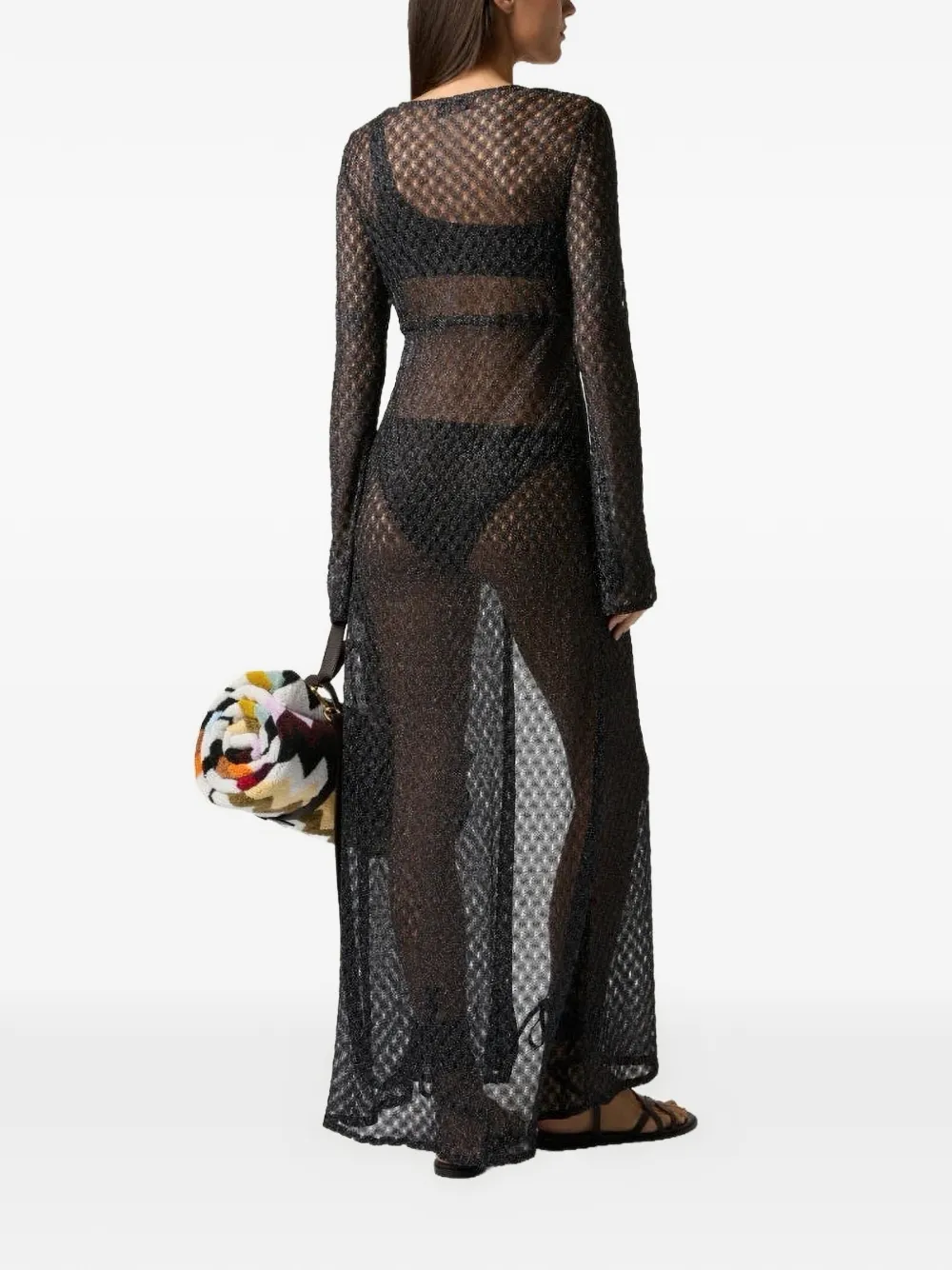 Missoni Wikkeldoek met lange mouwen Zwart