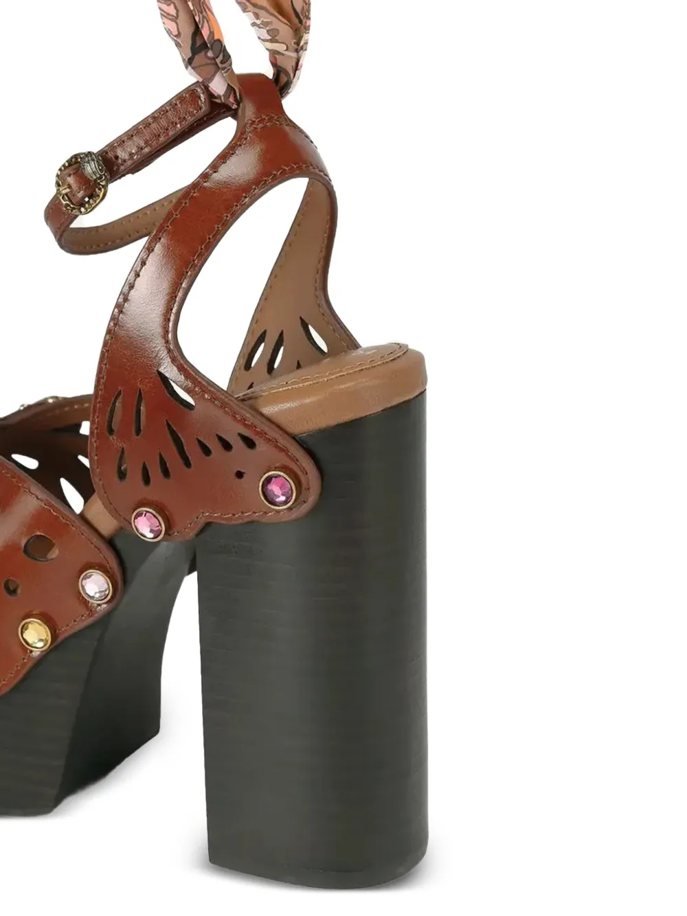 Kurt Geiger Butterfly Platform heeled sandals Bruin
