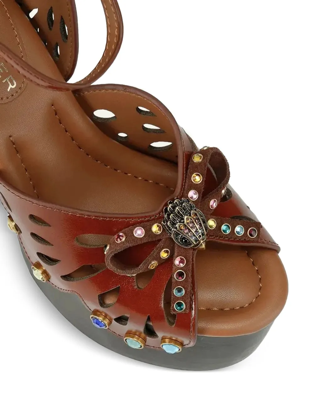 Kurt Geiger Butterfly Platform heeled sandals Bruin
