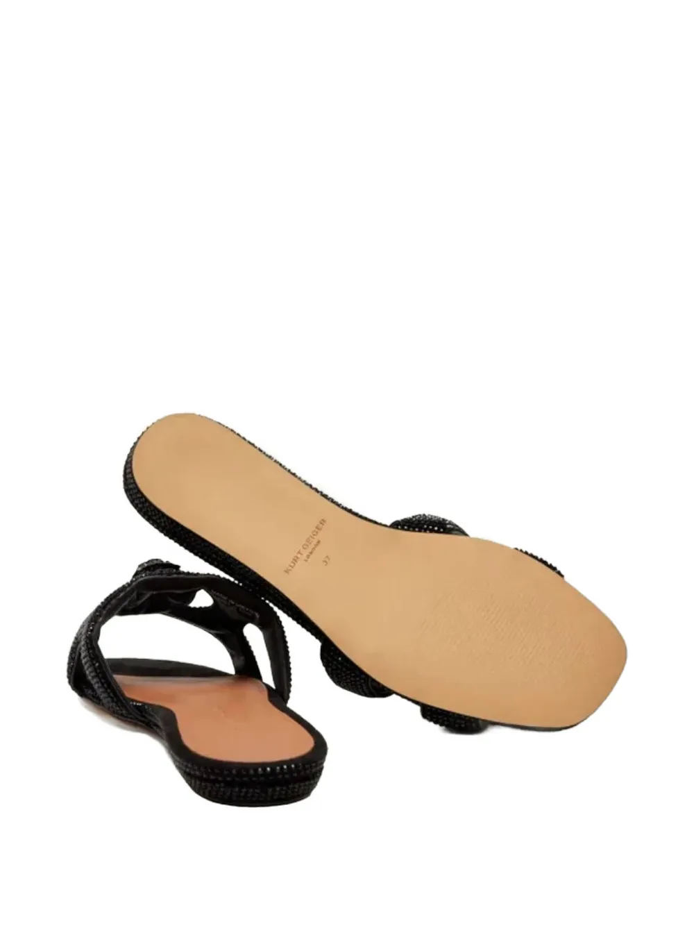 Kurt Geiger Eagle platte sandalen met uitgesneden details Zwart