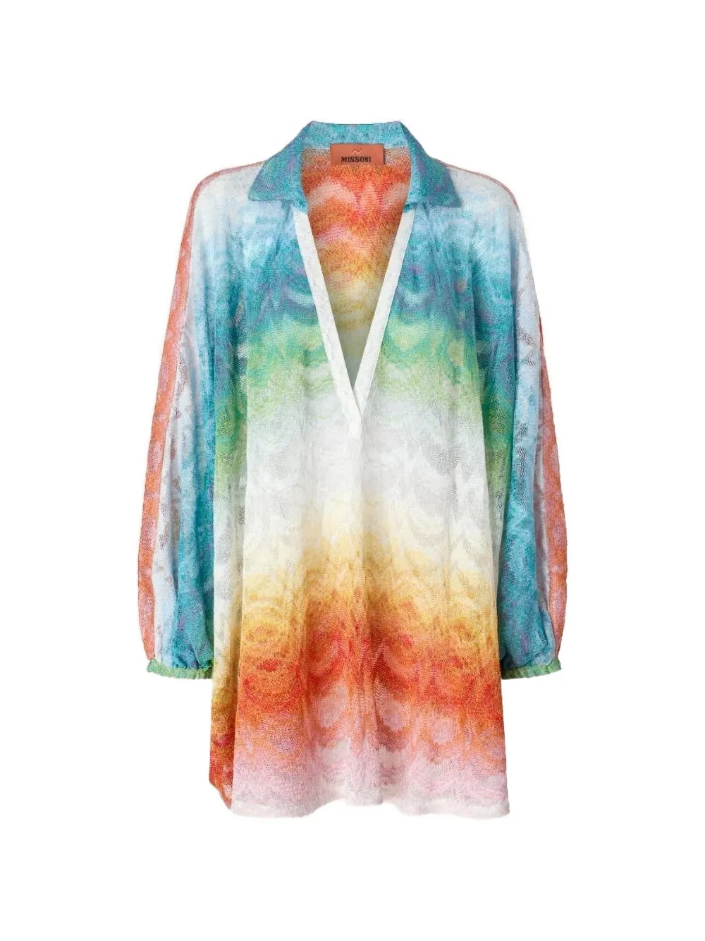 Missoni V-neck cover-up kaftan - Blu
