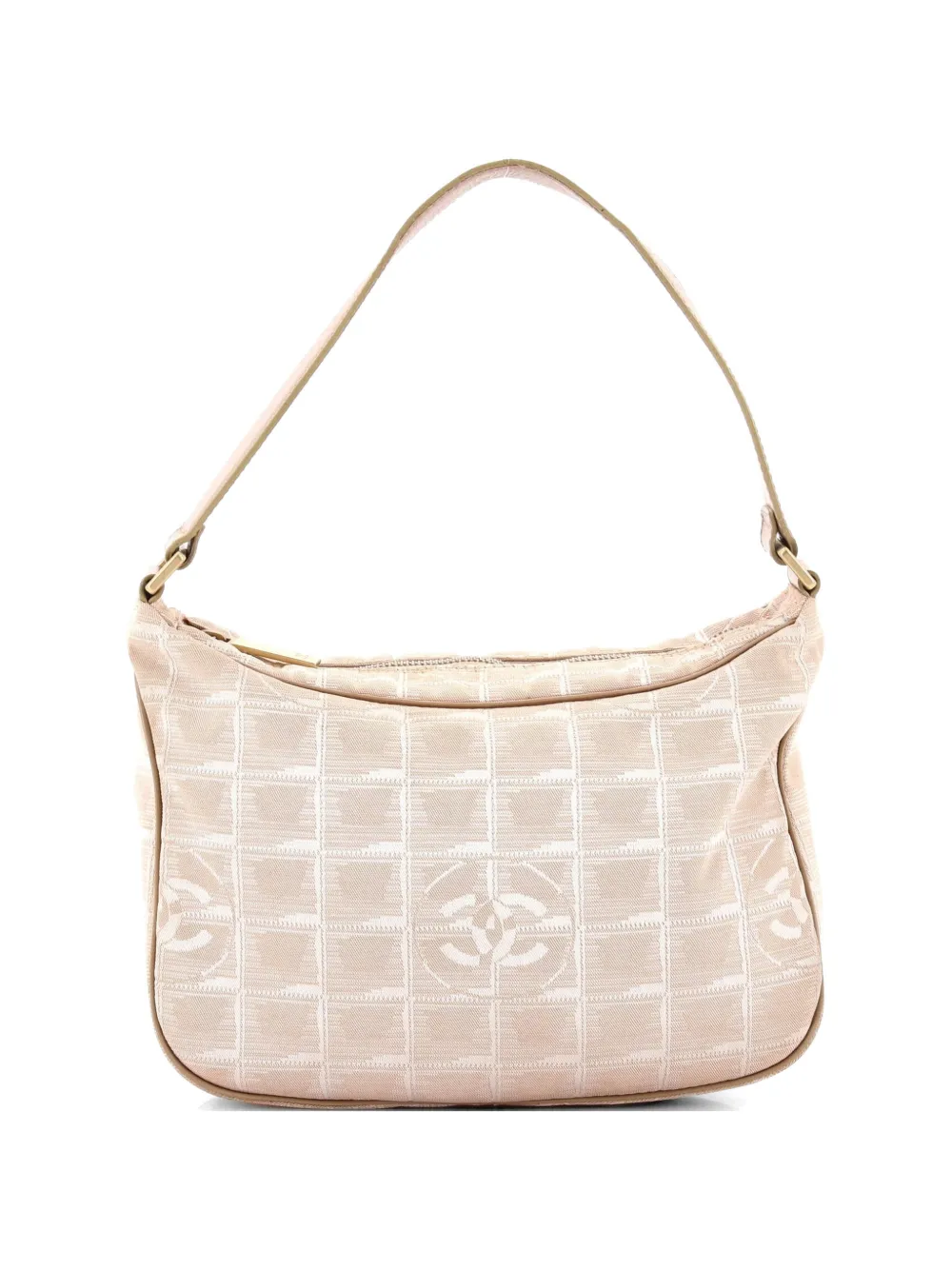 CHANEL Pre-Owned Travel Line Zip Nylon Small hobo bag - Toni neutri