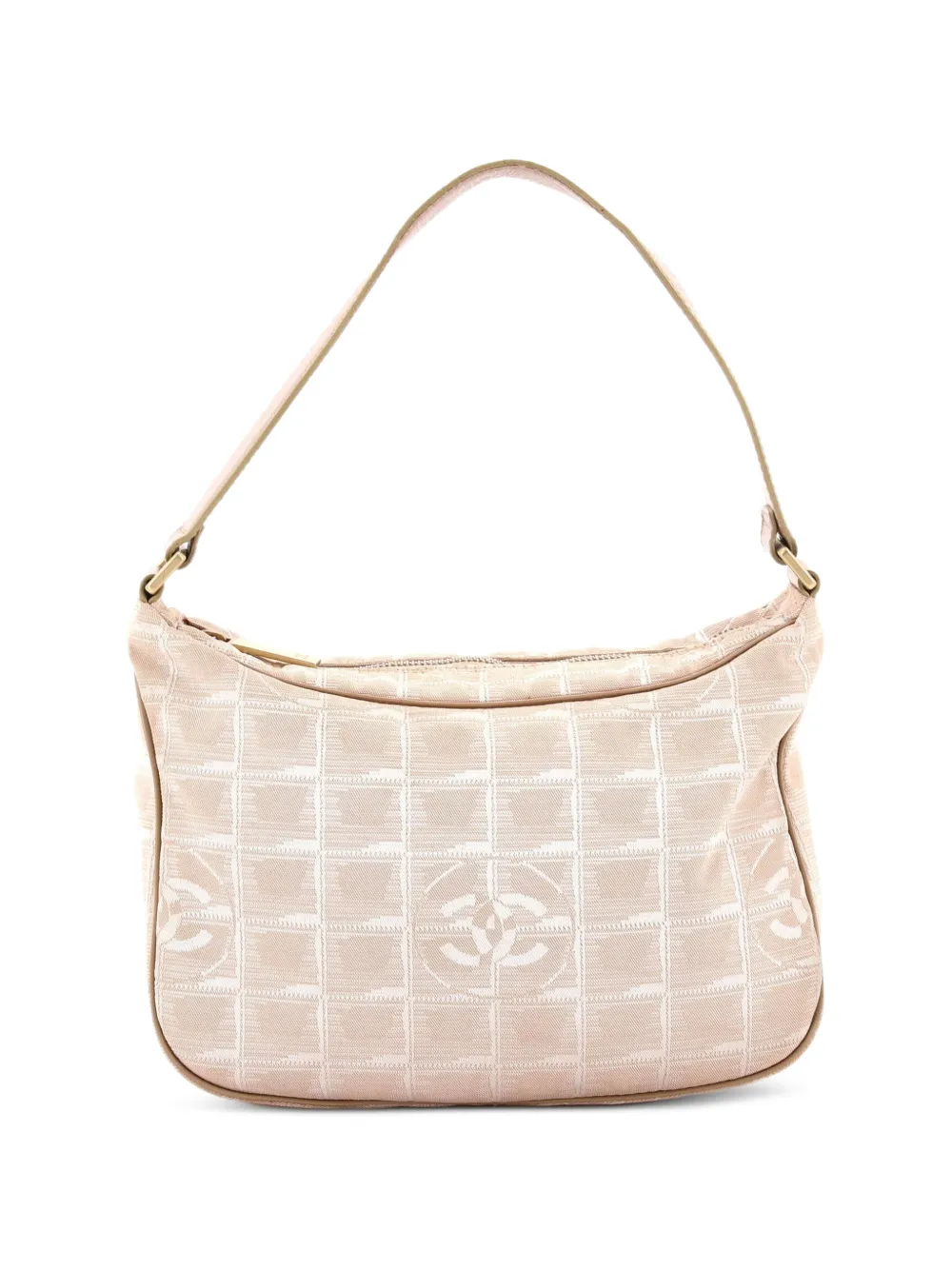 CHANEL Pre-Owned Travel Line Zip Nylon Small hobo bag - Toni neutri