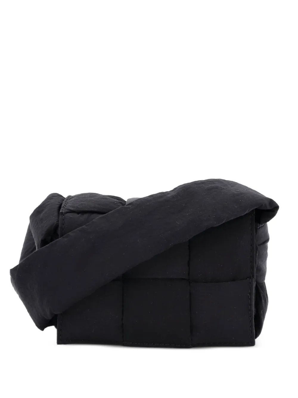 Bottega Veneta Pre-Owned Cassette Maxi Intrecciato Nylon Extra Mini crossbody bag - Black