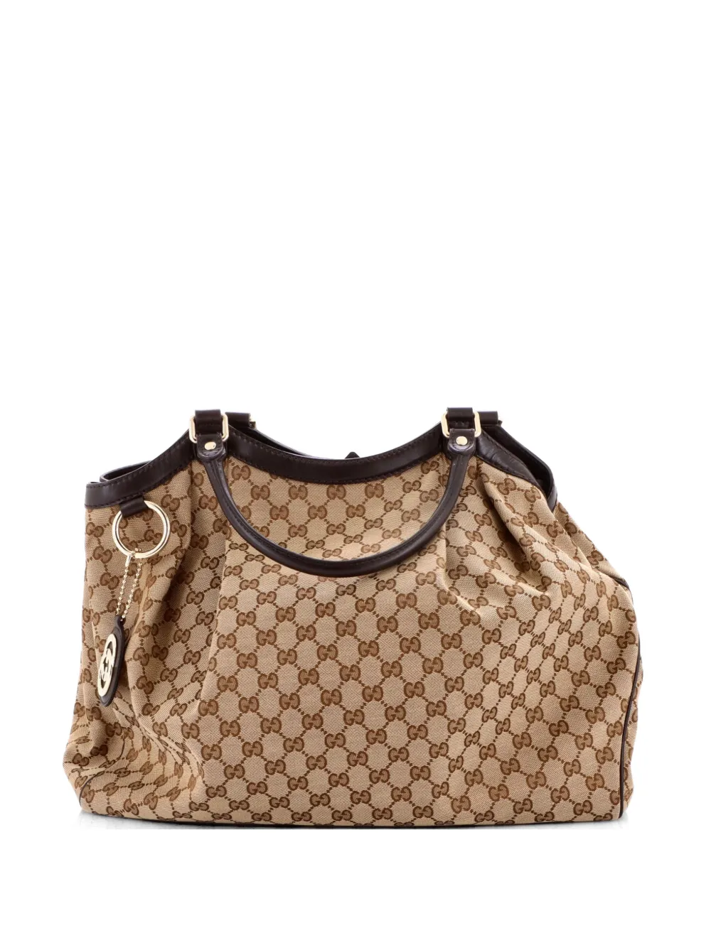 Gucci Pre-Owned Sukey GG Canvas with Leather Large tote bag - Marrone