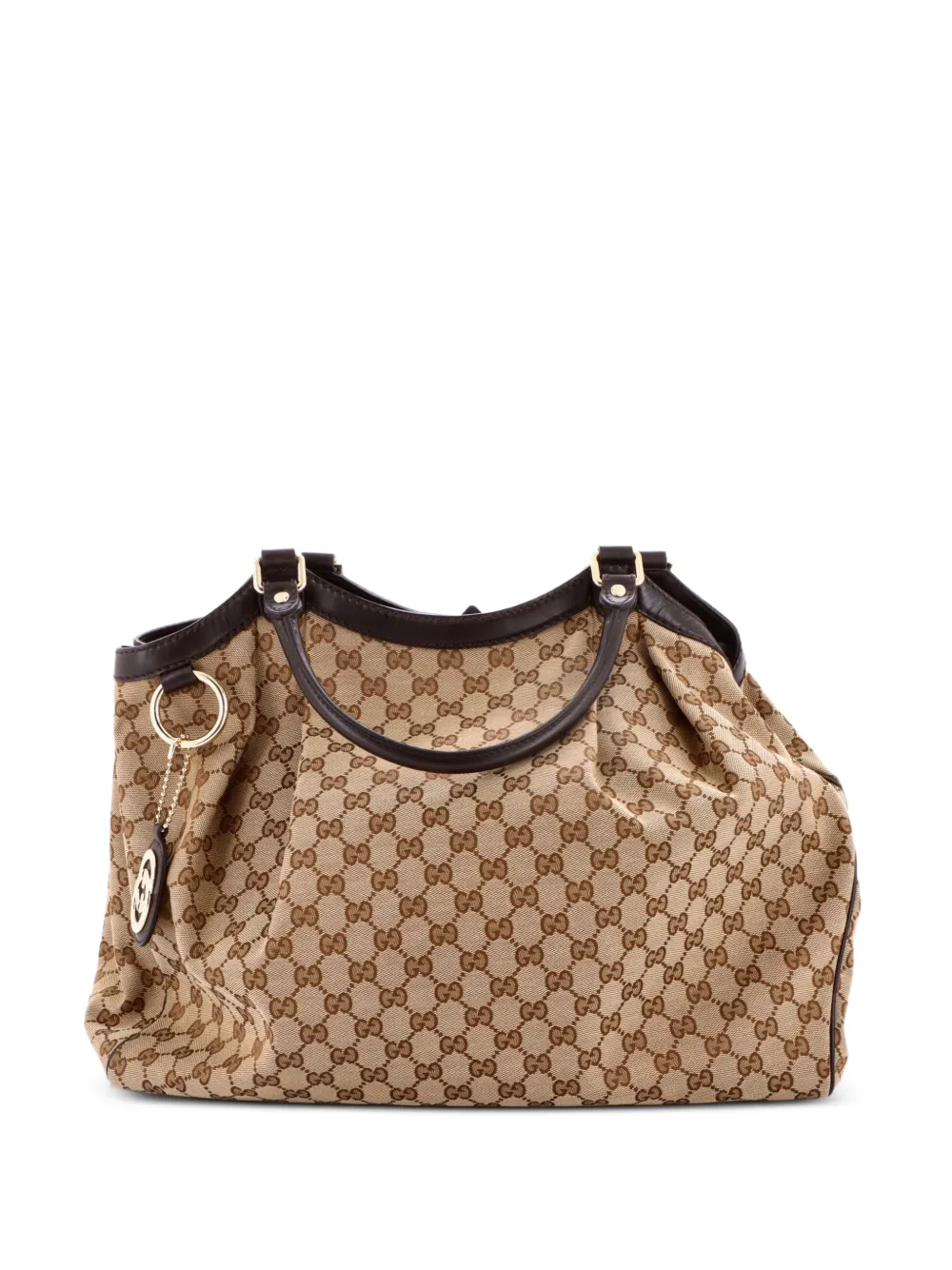 Gucci Pre-Owned Sukey GG Canvas with Leather Large tote bag - Marrone