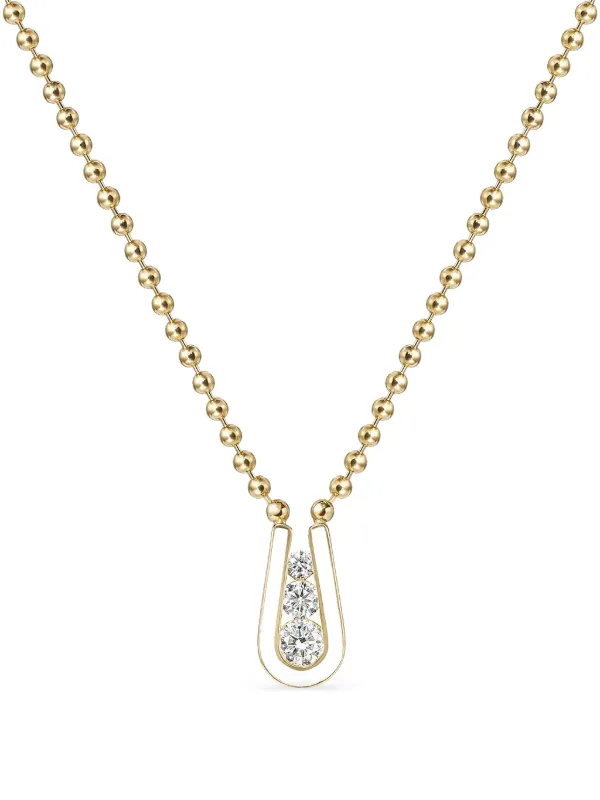 Melissa Kaye Daphne Diamond Necklace in Gold