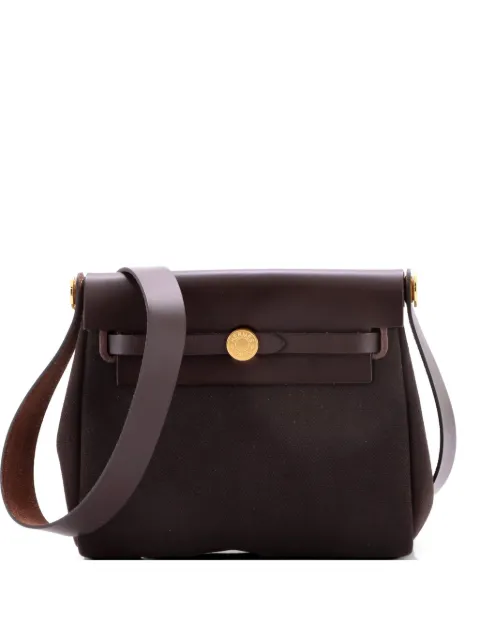 Hermès Pre-Owned sac porté épaule Herbag Zip Toile and Leather 20