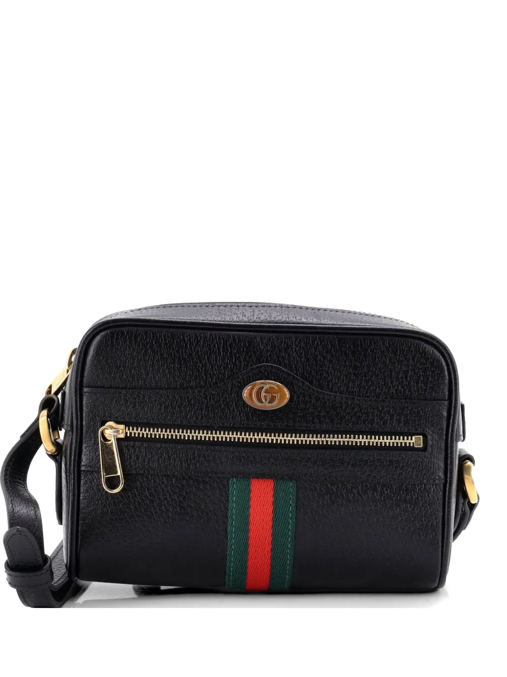 Gucci Pre-Owned Ophidia Shoulder Bag Leather Mini crossbody bag - Nero