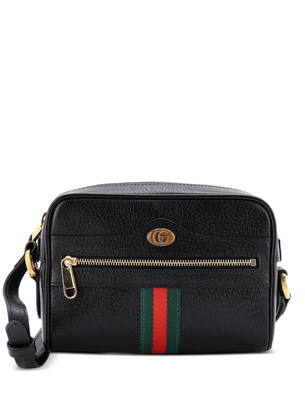 Gucci Pre-Owned Ophidia Shoulder Bag Leather Mini crossbody bag - Schwarz