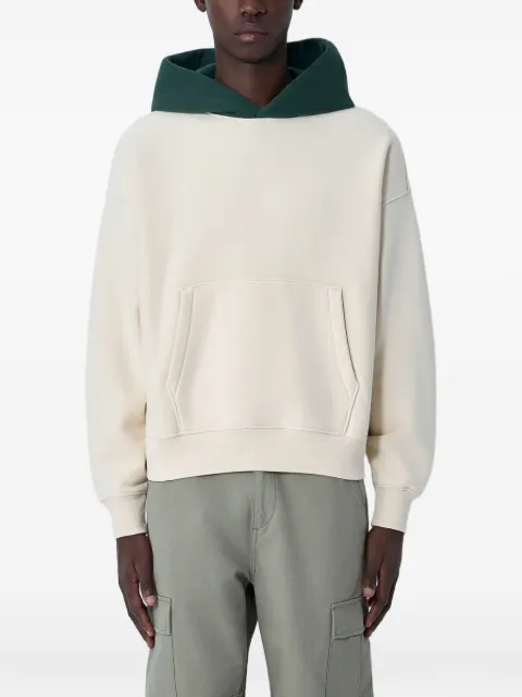 Stüssy logo-appliqué contrast-panel hoodie