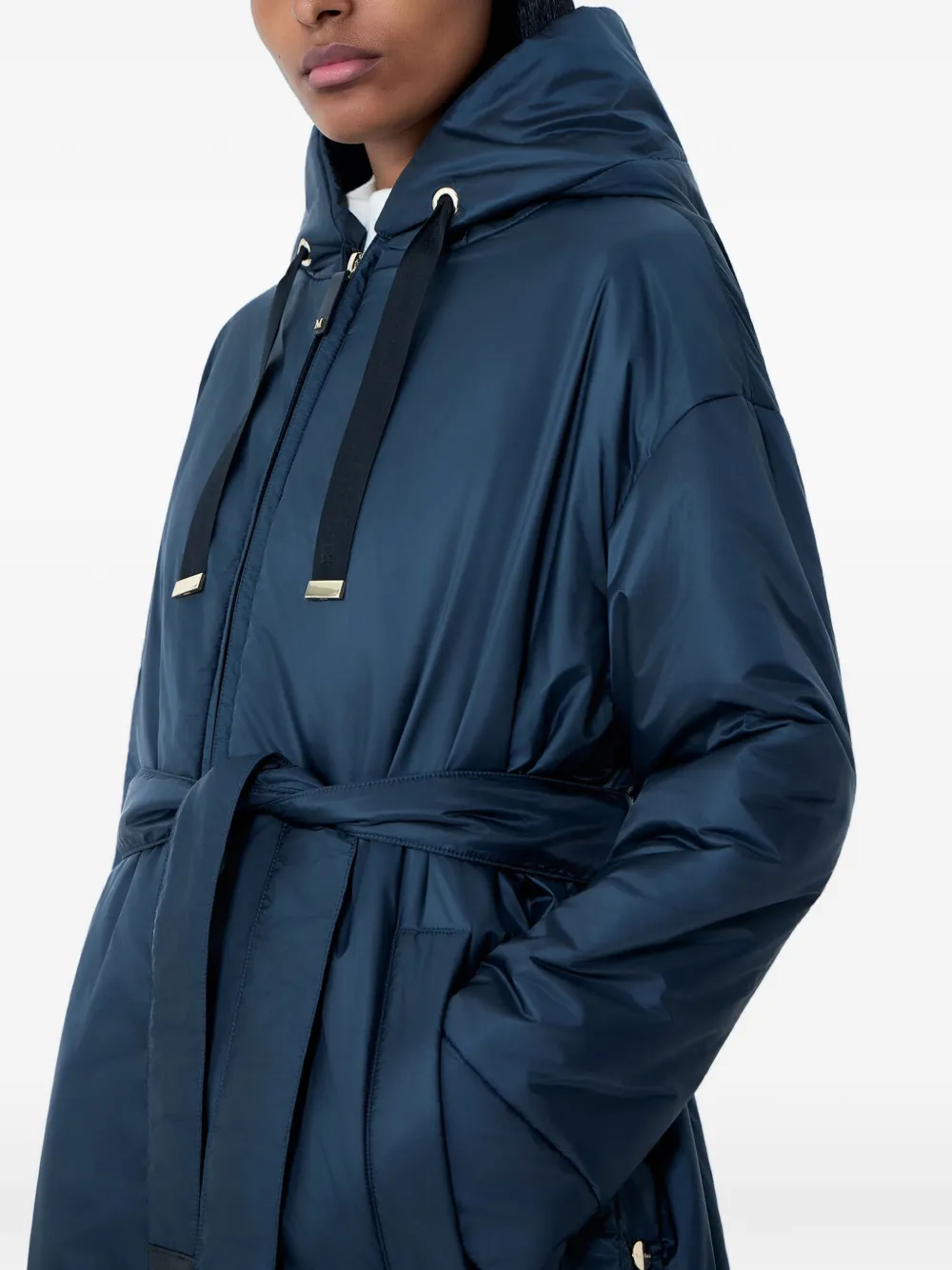 Max Mara Dionisio jas met capuchon Blauw