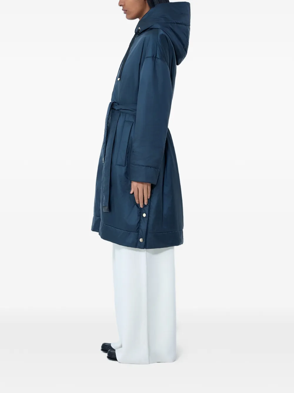 Max Mara Dionisio jas met capuchon Blauw
