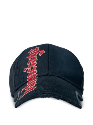 Balenciaga logo-embroidery Cap | Black | FARFETCH